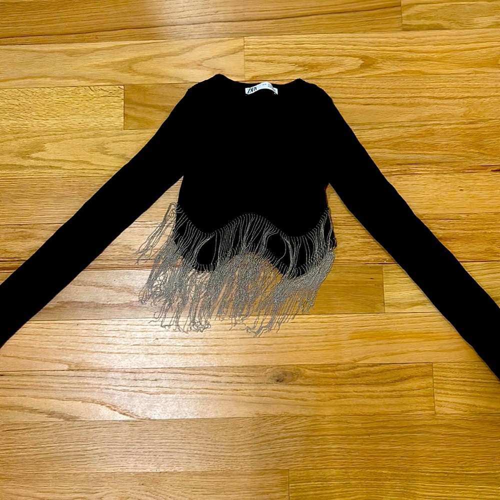 Zara Beaded Crop top - S